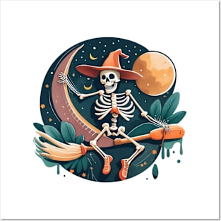 skeleton witch Posters and Art